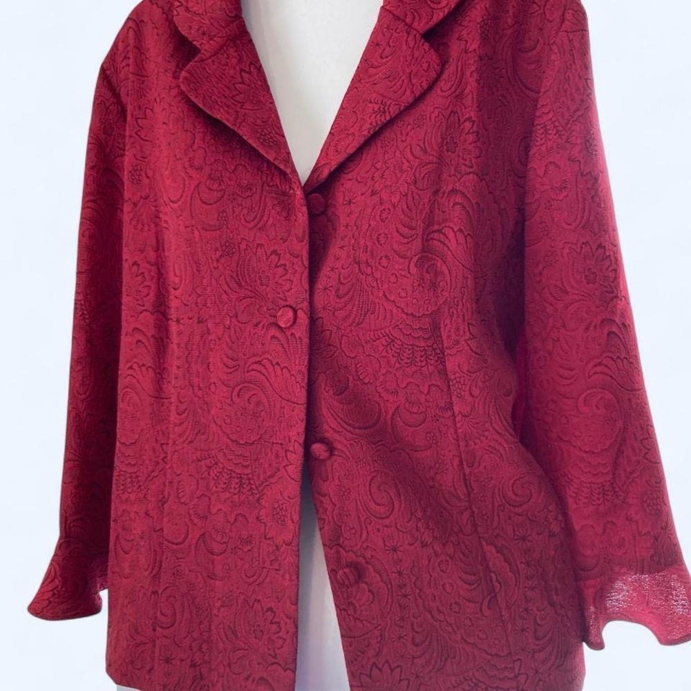 red paisley blazer Size 12 #blazer Miss Dorby